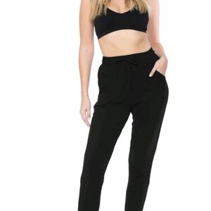 Leggings Depot Classic Black Joggers